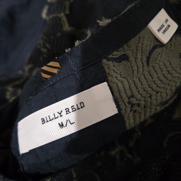 Billy Reid Jacquard Kaftan Dress Blue Long Oversized Caftan Fringe Medium Large - Picture 7 of 16